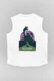 Beetlejuice Beterböcek Beyaz Unisex Kolsuz Tişört