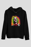Beetlejuice Beterböcek Siyah Unisex Kapüşonlu Sweatshirt