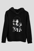 Beetlejuice Beterböcek Siyah Unisex Kapüşonlu Sweatshirt