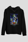 Beetlejuice Beterböcek Siyah Unisex Kapüşonlu Sweatshirt