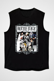 Beetlejuice Beterböcek Siyah Unisex  Kolsuz Tişört