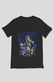 Beetlejuice Beterböcek Siyah Unisex  V Yaka Tişört