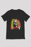 Beetlejuice Beterböcek Siyah Unisex V Yaka Tişört