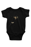 Behemoth Baskılı Unisex Siyah Bebek Body - Zıbın