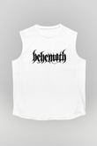 Behemoth Beyaz Unisex Kolsuz Tişört