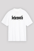 Behemoth Beyaz Unisex Oversize Tişört T-Shirt