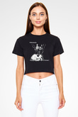 Behemoth Siyah Crop Top Tişört