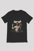 Behemoth Siyah Unisex V Yaka Tişört T-Shirt