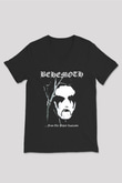 Behemoth Siyah Unisex V Yaka Tişört T-Shirt