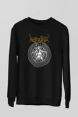 Beherit Baskılı Unisex Siyah Sweatshirt