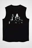 Behexen Baskılı Unisex Siyah Kolsuz Tişört - Tshirt