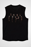 Belphegor Baskılı Unisex Siyah Kolsuz Tişört - Tshirt