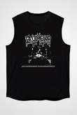 Belphegor Baskılı Unisex Siyah Kolsuz Tişört - Tshirt