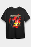 Belphegor Baskılı Unisex Siyah Tişört - Tshirt