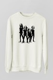 Belzebubs Baskılı Beyaz Unisex Sweatshirt