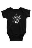 Belzebubs Baskılı Unisex Siyah Bebek Body - Zıbın
