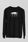 Belzebubs Baskılı Unisex Siyah Sweatshirt