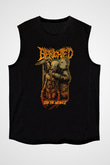 Benighted Baskılı Unisex Siyah Kolsuz Tişört - Tshirt