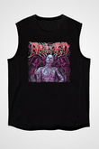 Benighted Baskılı Unisex Siyah Kolsuz Tişört - Tshirt