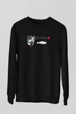 Benjamin Franklin Siyah Unisex Sweatshirt