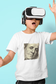 Benjamin Franklin Unisex Baskılı Beyaz Çocuk Tişört