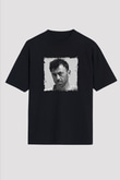 Benny Benassi Baskılı Unisex Oversize Siyah Tişört
