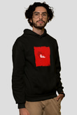 Benny Benassi Baskılı Unisex Siyah Hoodie