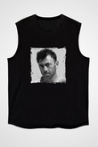 Benny Benassi Baskılı Unisex Siyah Kolsuz Tişört