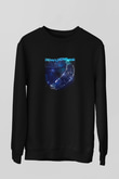 Benny Benassi Baskılı Unisex Siyah Sweatshirt