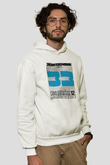 Benny Benassi Beyaz Unisex Kapüşonlu Sweatshirt