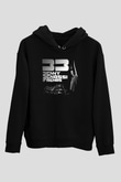 Benny Benassi Siyah Unisex Kapüşonlu Sweatshirt