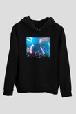 Benny Benassi Siyah Unisex Kapüşonlu Sweatshirt