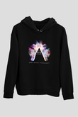 Benny Benassi Siyah Unisex Kapüşonlu Sweatshirt