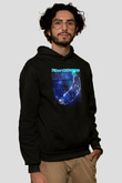 Benny Benassi Siyah Unisex Kapüşonlu Sweatshirt