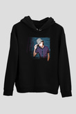 Benny Benassi Siyah Unisex Kapüşonlu Sweatshirt
