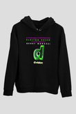 Benny Benassi Siyah Unisex Kapüşonlu Sweatshirt