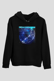 Benny Benassi Siyah Unisex Kapüşonlu Sweatshirt