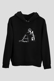 Benny Benassi Siyah Unisex Kapüşonlu Sweatshirt