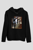 Benny Benassi Siyah Unisex Kapüşonlu Sweatshirt
