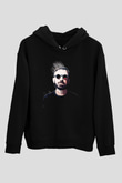 Benny Benassi Siyah Unisex Kapüşonlu Sweatshirt