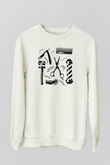 Berber Beyaz Unisex Sweatshirt
