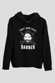 Berber Siyah Unisex Kapüşonlu Sweatshirt