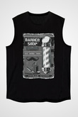 Berber Siyah Unisex Kolsuz Tişört