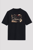 Berber Siyah Unisex Oversize Tişört T-Shirt