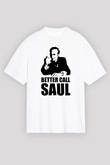 Better Call Saul Beyaz Unisex Oversize Tişört T-Shirt