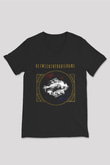 Between The Buried And Me Baskılı Unisex Siyah V Yaka Tişört - Tshirt