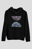 Between The Buried And Me Baskılı Unisex Siyah Kapüşonlu Sweatshirt