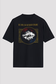 Between The Buried And Me Baskılı Unisex Siyah Oversize Tişört - Tshirt