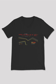 Between The Buried And Me Baskılı Unisex Siyah V Yaka Tişört - Tshirt