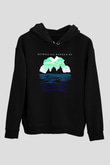 Between The Buried And Me Baskılı Unisex Siyah Kapüşonlu Sweatshirt